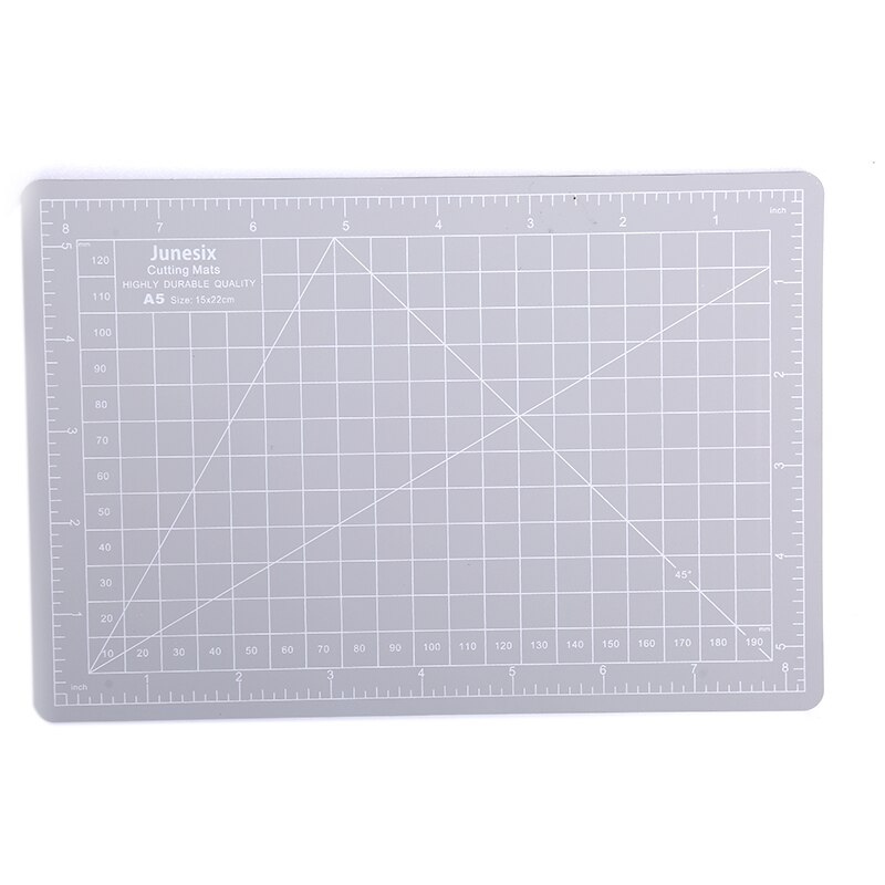 1pc A5 PVC Self Healing Cutting Mat Craft Quilting Grid Lines Printed Board: A7