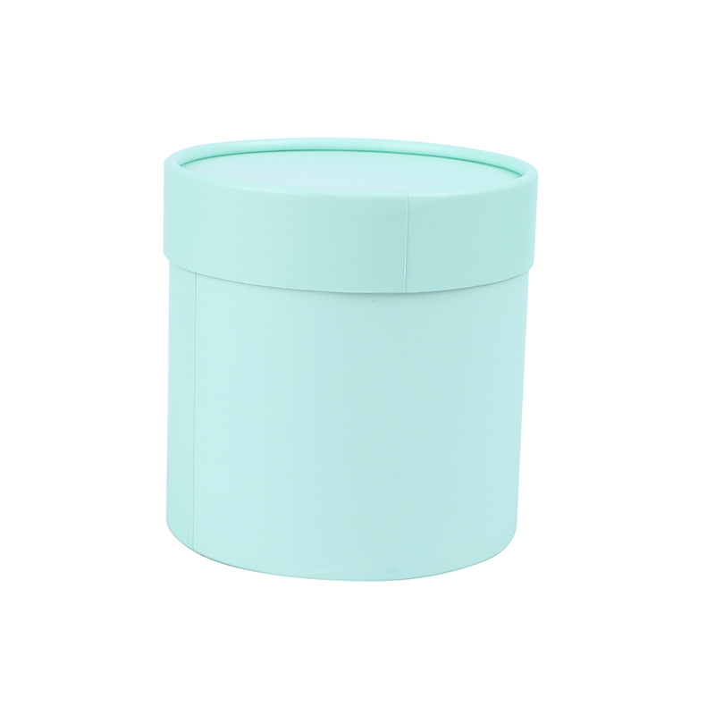 Caja de flores de 12x12cm, Cajas de redondas de cartón, decoración de embalaje de flores rosas para de boda, caja para envolver del Día de San Valentín: Verde menta