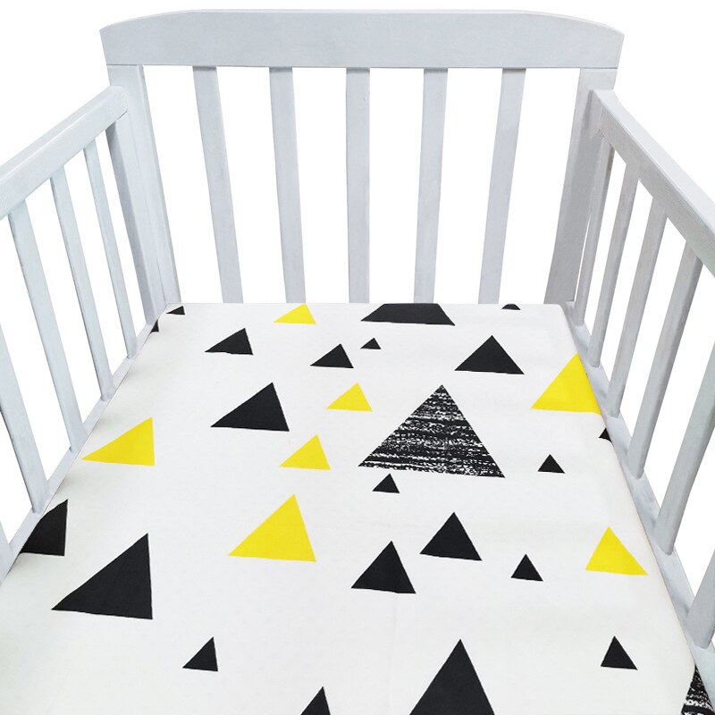 Vauvan pinnasänky lakanat patjan suojapäällinen 100%  puuvillasängyn lakanan suoja vauvan taaperoille pojille tytöille vuodevaatteet 110*65cm: No17