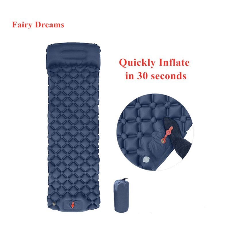 Camping Mat Voet Luchtbed Opblaasbaar Matras Nylon Tpu Slapen Pad Lichtgewicht Vochtbestendige Air Matras Draagbare