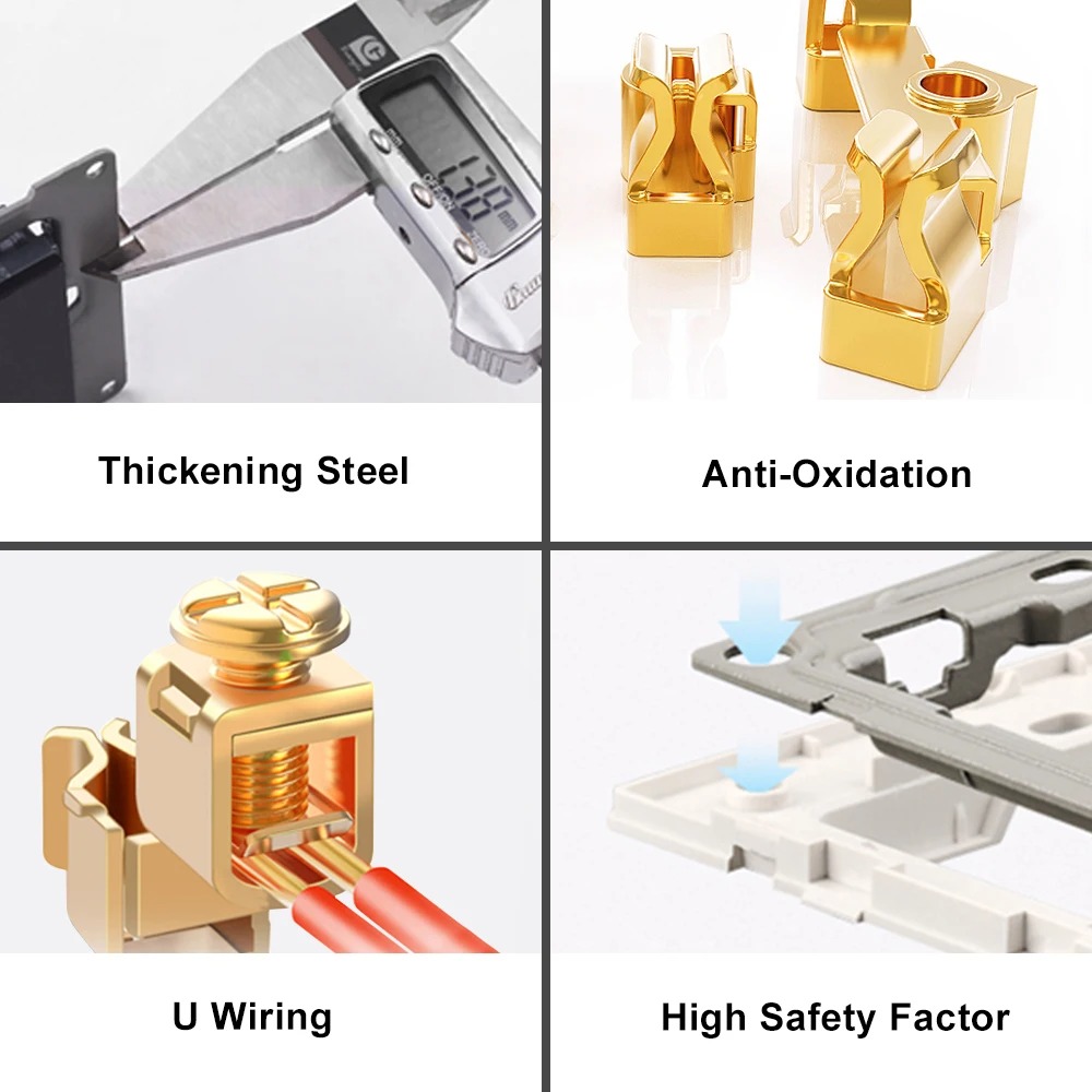 118- vägs strömbrytare för vägglampa i plast från usa , 1/2/3/4- vägs strömbrytare för trappsteg , 220v led-lampor, dimmer för fläkthastighetsregulator
