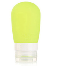 OnnPnnQ Portable Round Silicone Travel Bottles Cosmetics Shampoo Container Candy Color: Green L