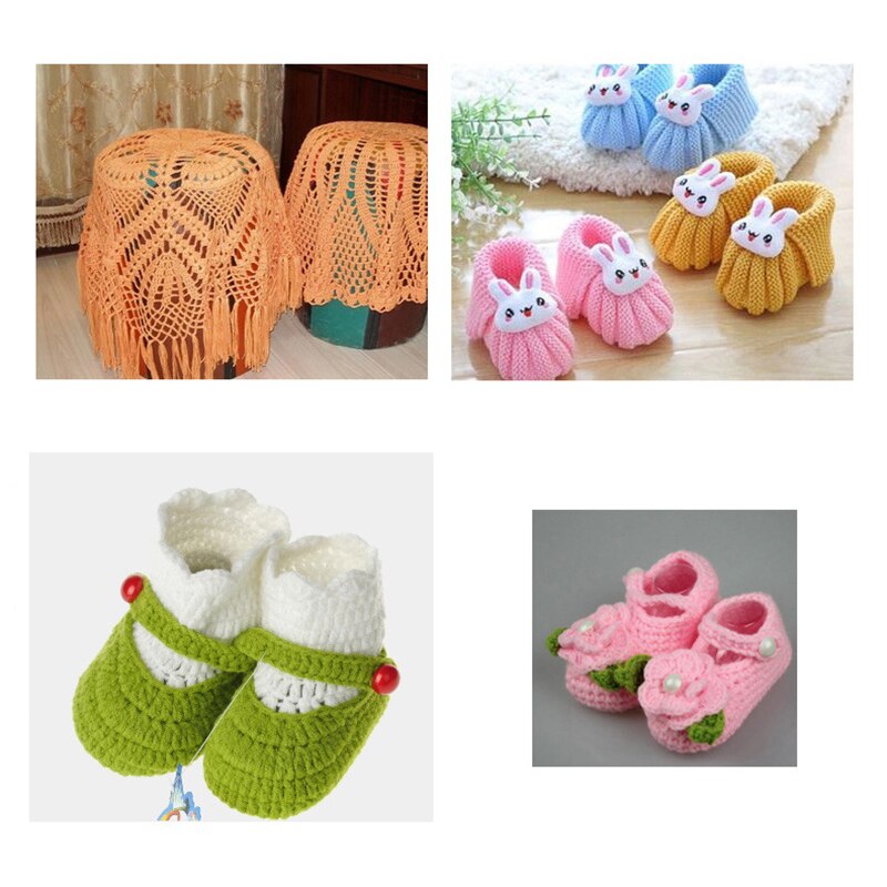 Tejer algodón de bambú Crochet suave hilo de lana de punto bebé 50g