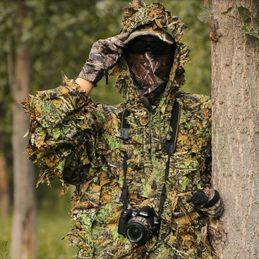 1 Set Outdoor Camouflage Clothing Lightweight Camo Suit Wildlife Jungle Suit