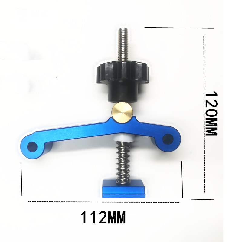 1Set Universal Clamping Blocks Platen Miter Track Clamping Blocks M8 Screw Woodworking Joint Quick Acting Hold Down Clamp Set