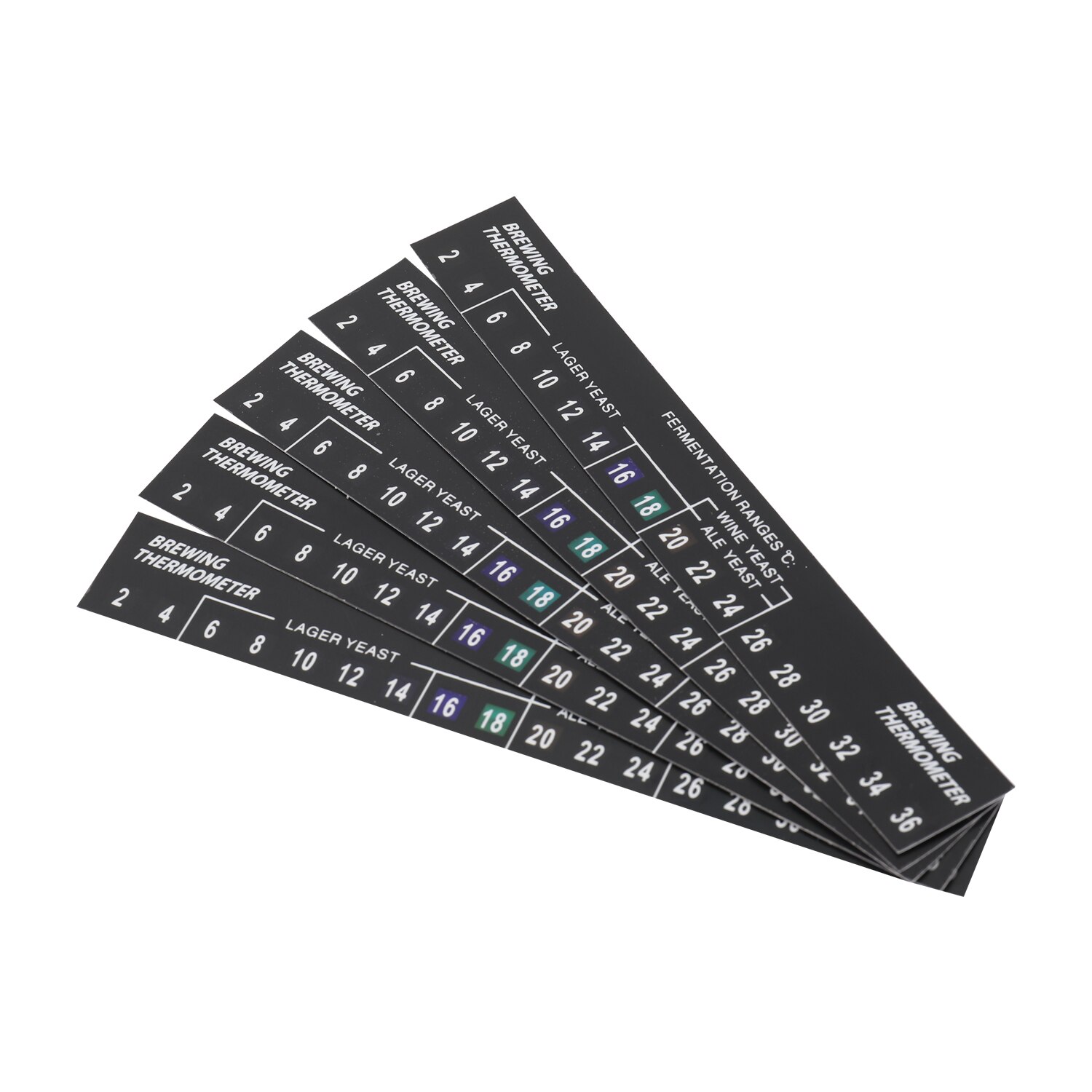 5pc Stick on Brewing Thermometer Adhesive LCD Thermometer Sticker for Homebrew Beer Homebrewing Thermometer Sticker Brewing Tool