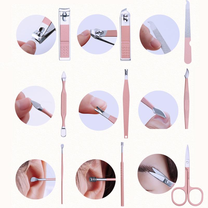 Nail Tools Sets\n Nail Clipper Nail Cutter 18/16/12/10/7pc Manicure Pedicure Set Callus Kit Hand Foot Nail Care TSLM1