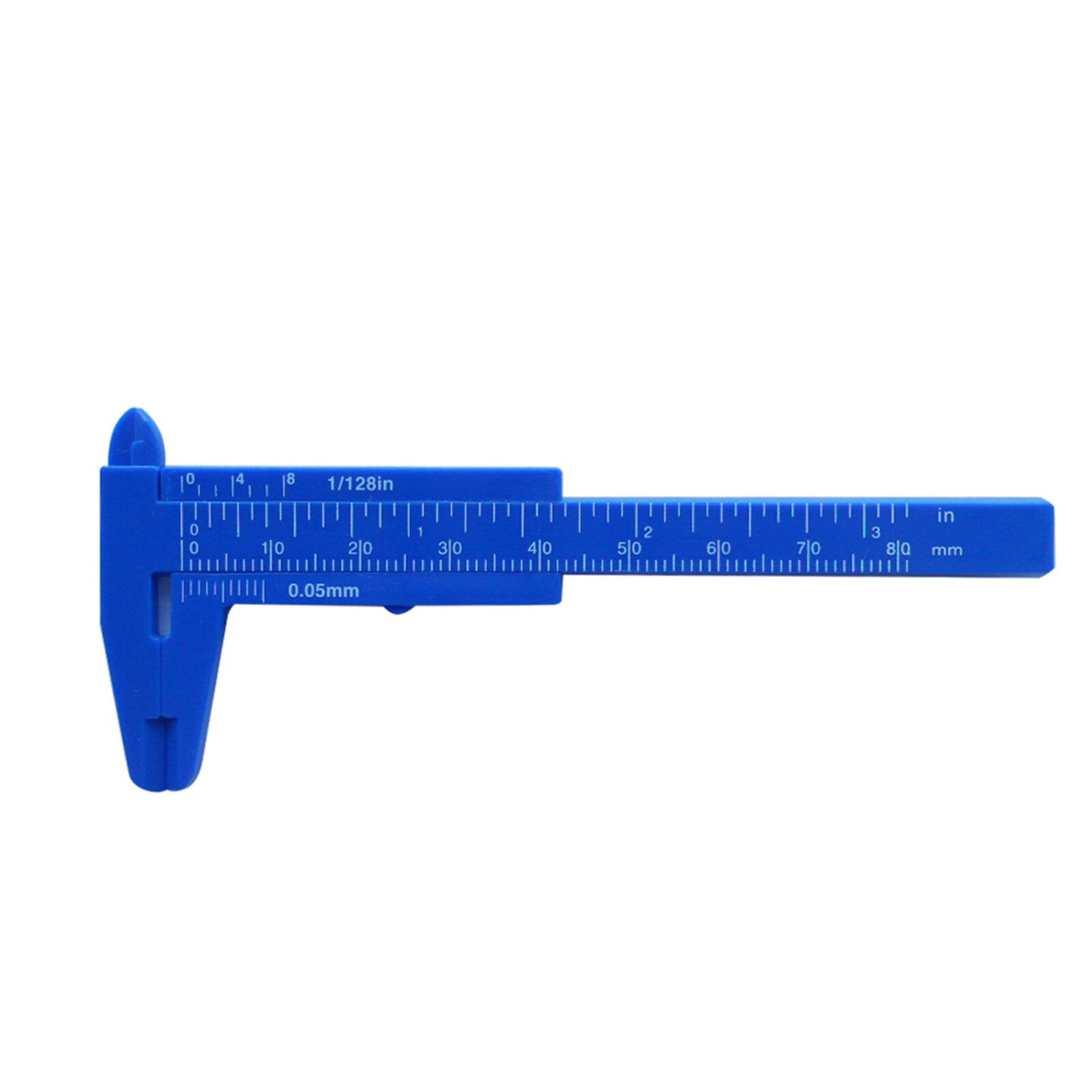 0-80MM Portable Mini Measuring Tool Home Gauge Vernier Caliper Double Scale Depth Ruler Carpentry Office Sliding Diameter: Blue