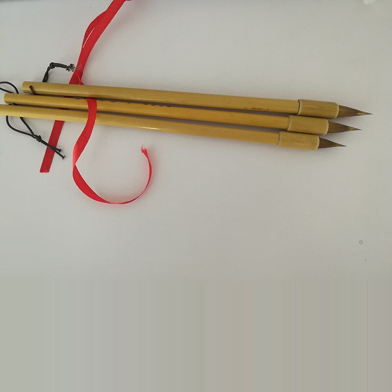 Juego de pinceles de escritura de pelo de comadreja china, juego de pinceles de pintura china, caligrafía de escritura Regular, suministros de papelería