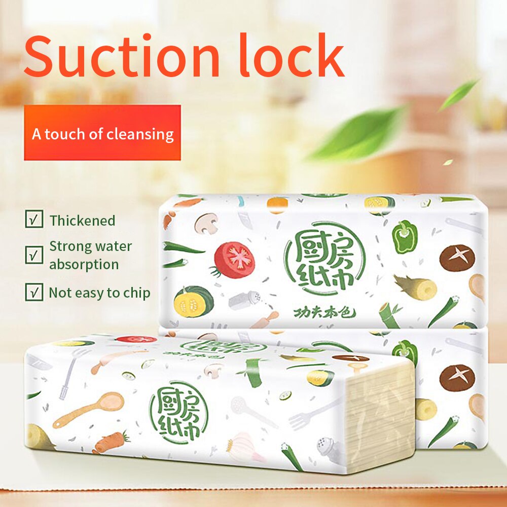 Multifold Paper Towels With Fast-Drying Absorbency Kitchen Absorbent Paper Towels Bamboo Pulp Natural Paper