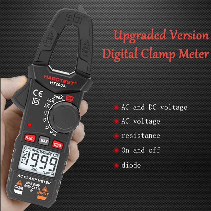 Habotest Stroomtang Poke Meter Multimeter Amper Ca Grandado