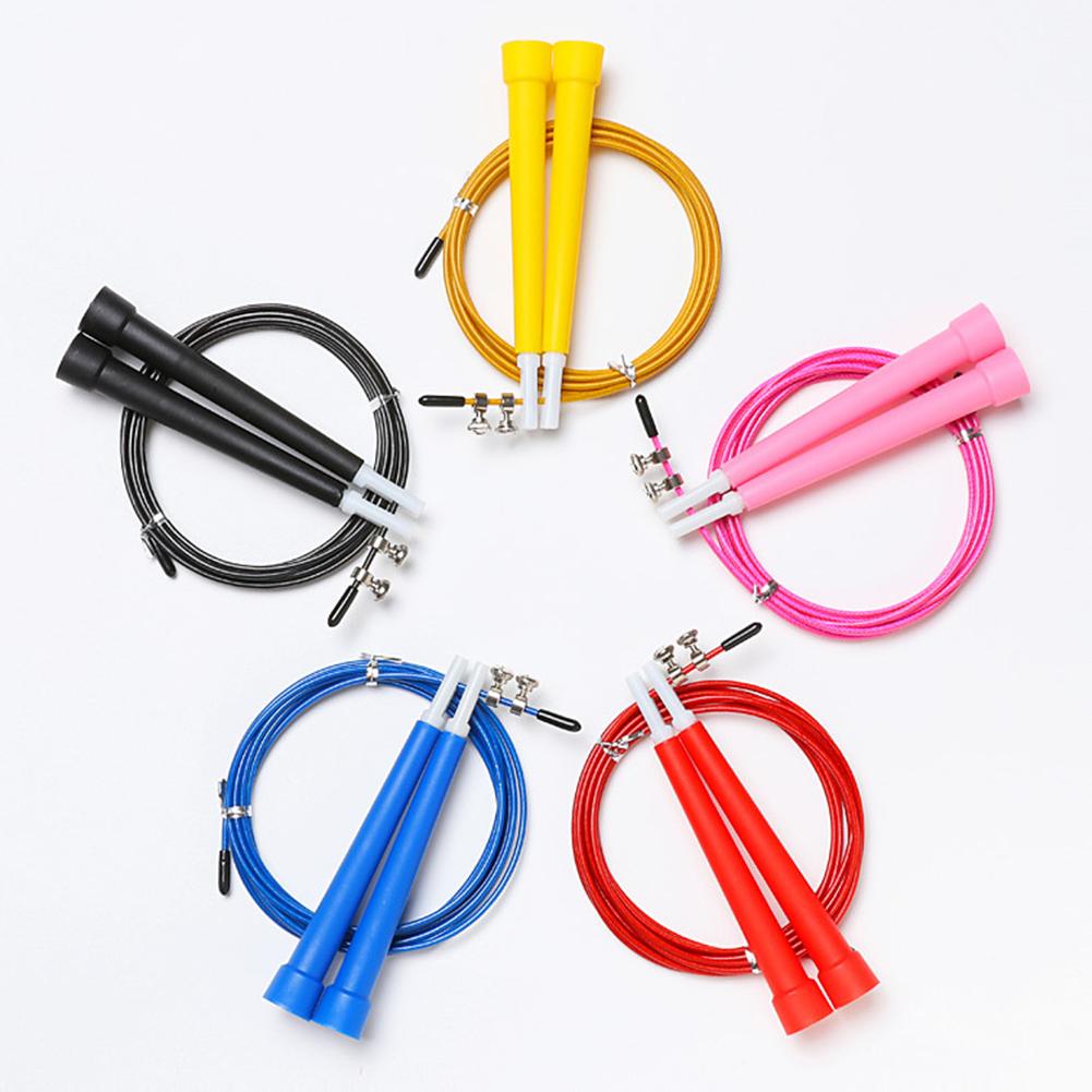 3m Adjustable Speed Jump Rope Skipping Rope For Boxing Fitness Skip Workout Training With Carrying Bag Spare Cable
