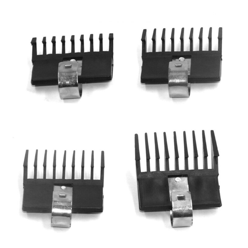Peine de límite Universal para cortadora de pelo, guía de accesorios, peines, Afeitadora eléctrica, recortadora, guías de corte, herramienta de barbero, 4 piezas, 1/3/6/9mm