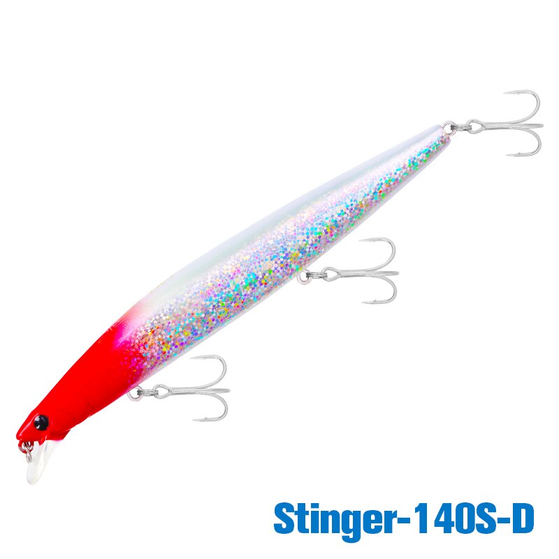 TSURINOYA 140S Sinking Minnow 140mm 26g Ultra Long Casting Fishing Lure STINGER Seabass Tuna Sea Inshore Fishing Hard Bait Model: Stinger 140S-D