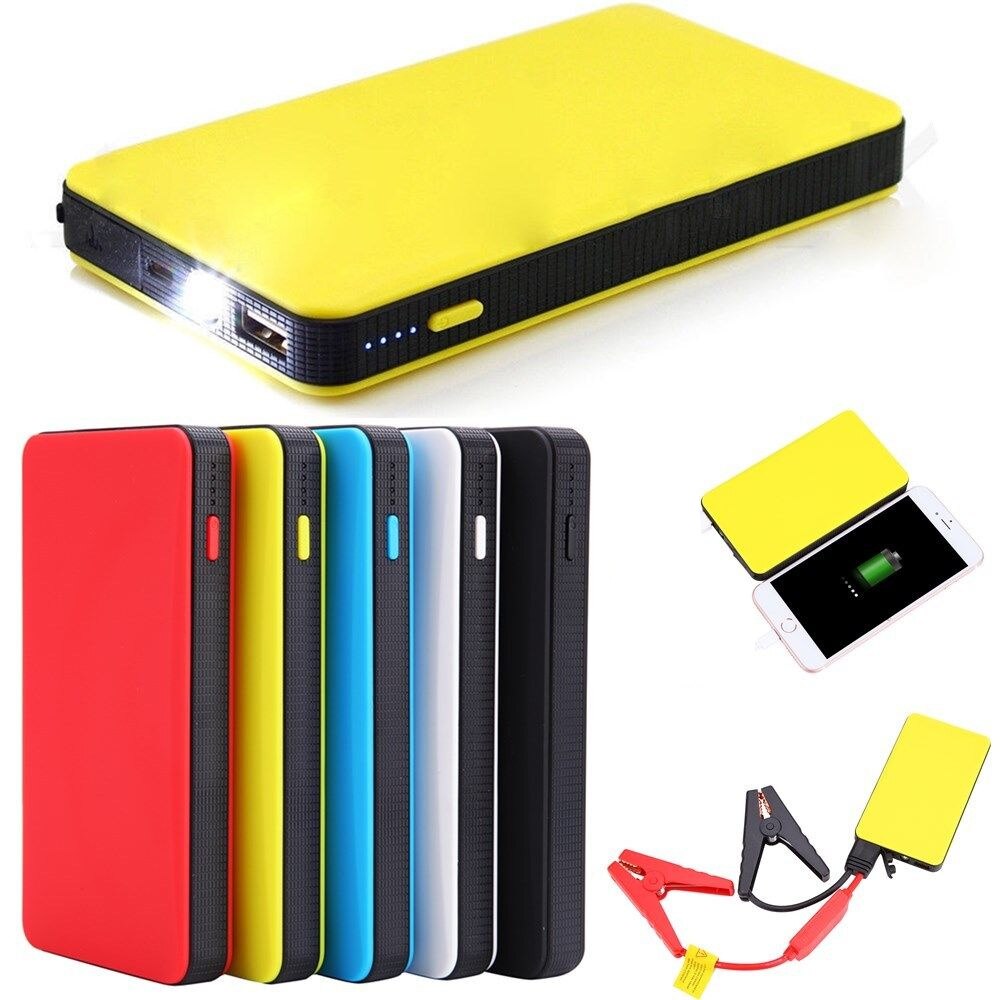 Bärbar mini ultratunn bil startkraft 12v motor batteriladdare booster bil batteri start laddare uppladdningsbar
