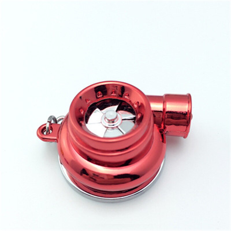 Mini Turbo turbocompresor para coche, llavero con anilla giratoria, llavero con luz: 03