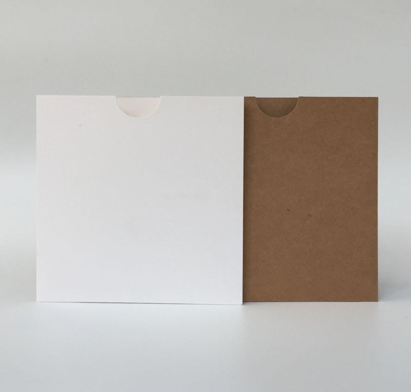 20 stk cd dvd disk papir ærmer konvolut emballage sag dæksel poseholder pap pap enkel brun hvid