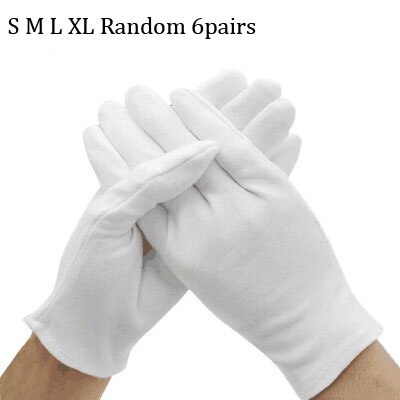 NHQ Witte handschoenen, witte katoenen handschoenen, witte