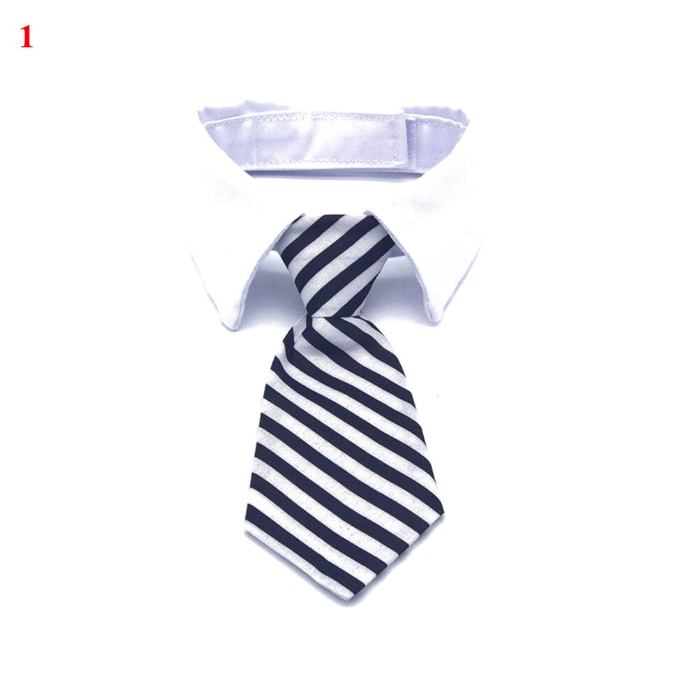 Cravate réglable pour chien et chat, 1 pièce, jouet pour chiot, nœud papillon, collier, vêtements adorables, accessoires pour animaux de compagnie: 1 / S