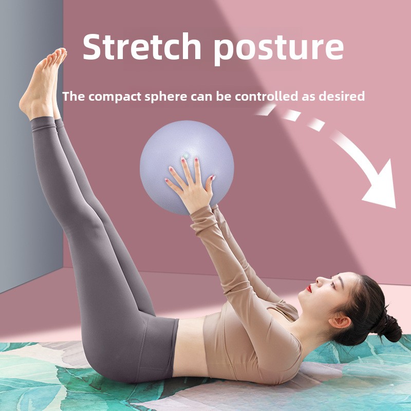 Pilates yogaball til postpartum restitusjon fortykket eksplosjonssikker treningsball til nybegynnere, 25cm mini yogaballer, liten