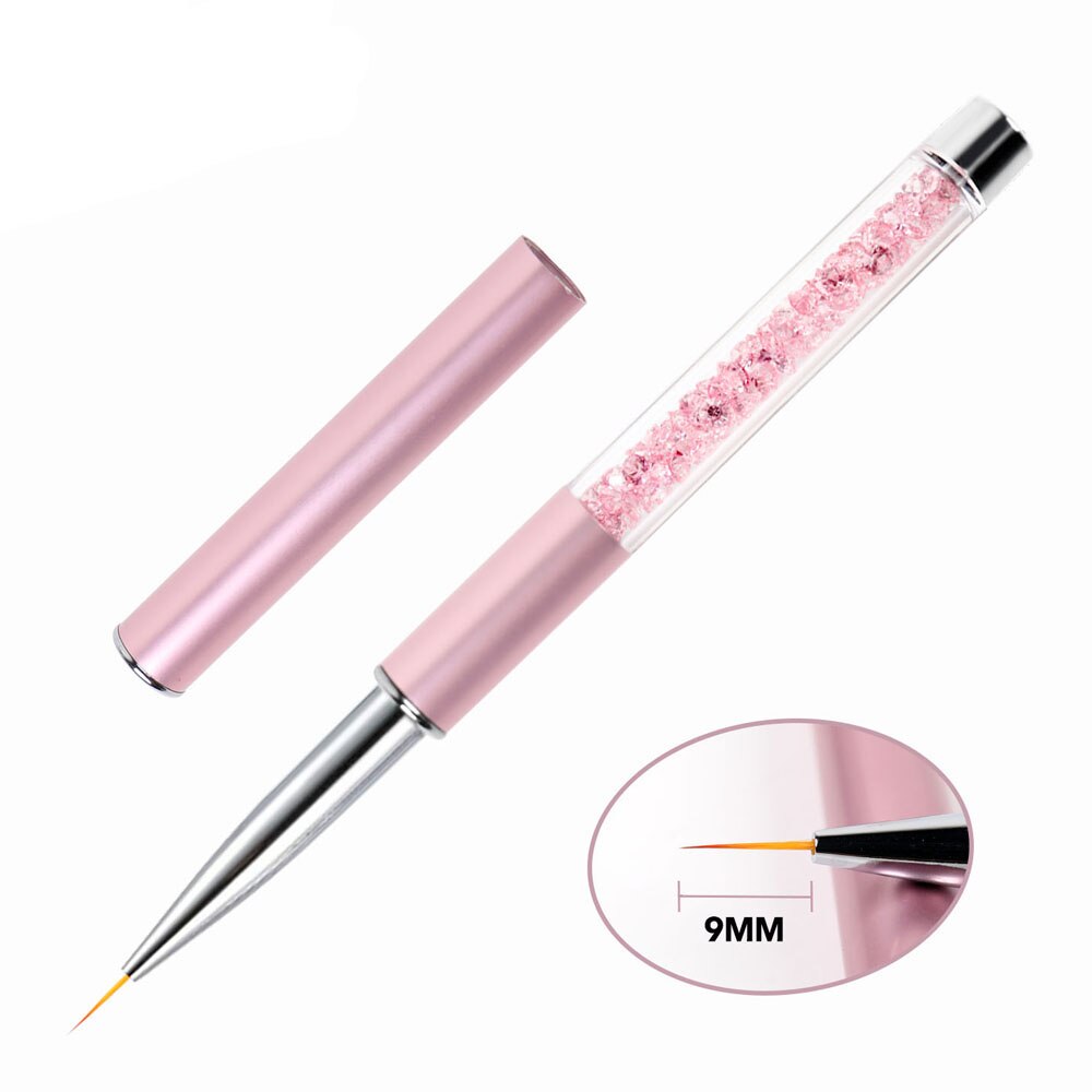 BQAN 7/9/11/12/15mm Nail Brush Line Brush Gel Brush Acrylic Art Brush Drawing Paintingg Pen Tools Manicure Nail Art Brush: 9mm
