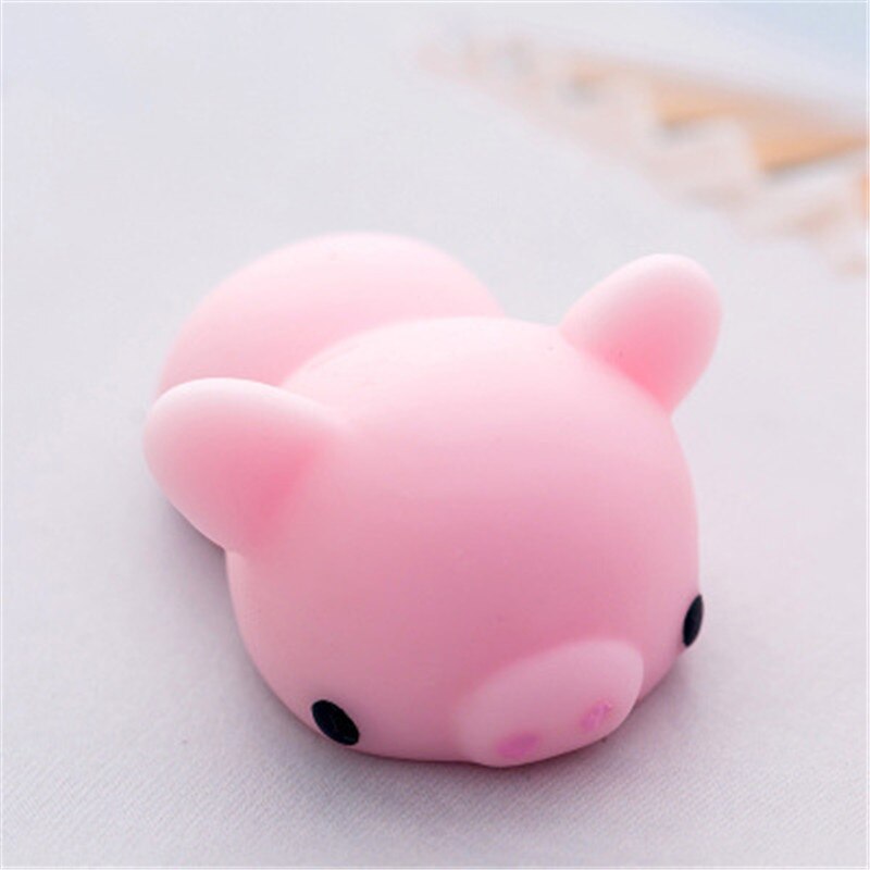 Mini Squishy Giocattolo Animale Sveglio Antistress Palla Spremere Mochi In Aumento Giocattoli Abreagire Morbido Appiccicoso Squishi Lo Stress Relief Giocattoli Regalo Divertente: Powder pig