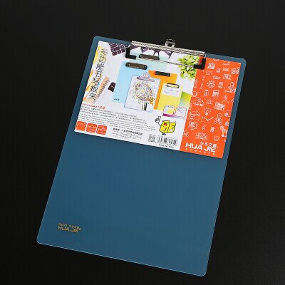 Transparent A4 Writing Board Drawing Board Simple Clipboard Paper Clip File Folder Report Folder Student Office Stationery H107B: Blue