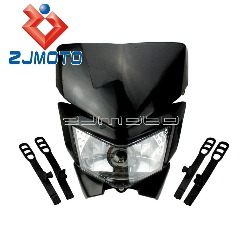 Faro Universal para motocicleta todoterreno, Faro de motocrós, carenado para KX KLX XR CRF WR YZ RMZ KXF DTR DR DRZ 250