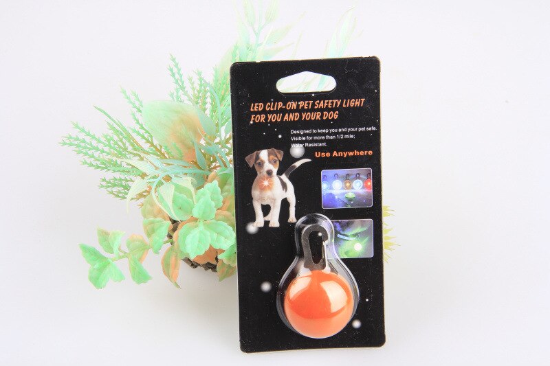 Pet Dog Tag Hanger Veiligheid Led Zaklamp Kraag Glow Kraag Puppy Honden Kat Gids Lichtgevende Identificeren Licht Hanger Pet Charm: 5