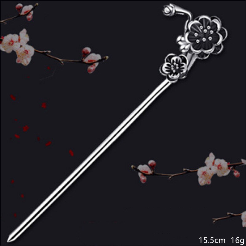 Bocai  s925 haaraccessoires aus sterlingsilber, 2022 beliebte kopfbedeckungen, haarnadeln aus reinem silber, schmuck für damen: H