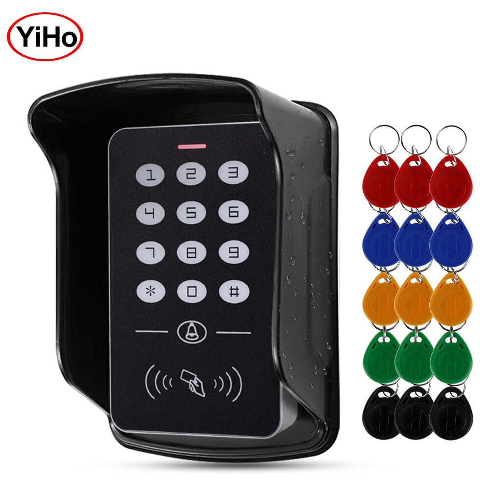 RFID Access Control Keypad Waterproof Cover Rainproof Outdoor RFID