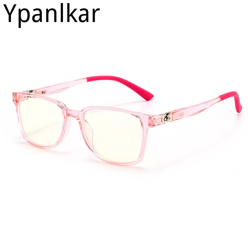 Gafas de luz azul con bloqueo para niños y niñas, lentes transparentes TR90 con marco de silicona suave, UV400,