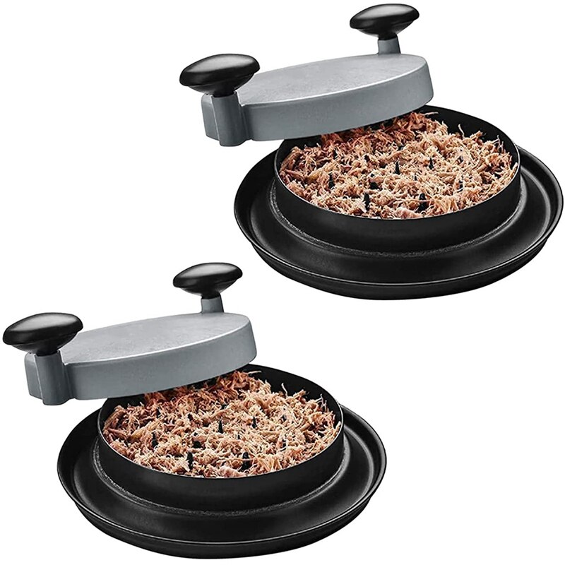 Kip Shredder Shred Machine Vlees Shredder Voor Pulled Pork Rood Rundvlees En Kip Vaatwasmachinebestendig (2 Stuks Grijs): Default Title