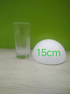 15cm in diameter white Half Round Solid Polystyrene Styrofoam Foam Ball for children/kids DIY handmade Party Wedding Decoration: Default Title