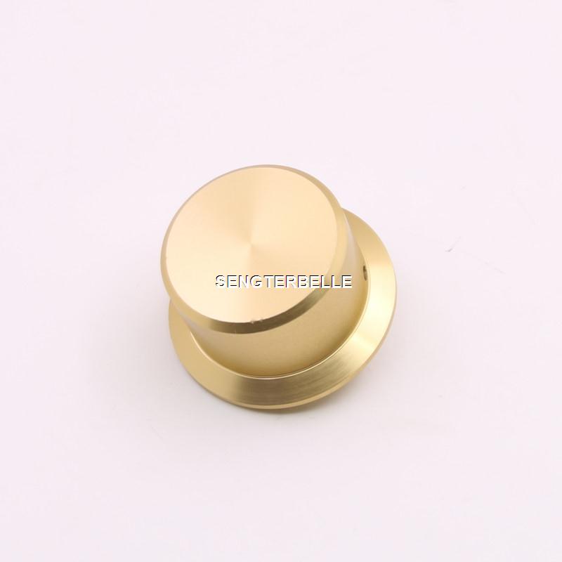 Golden straw hat aluminum knob volume knob 50mm diameter 27mm height