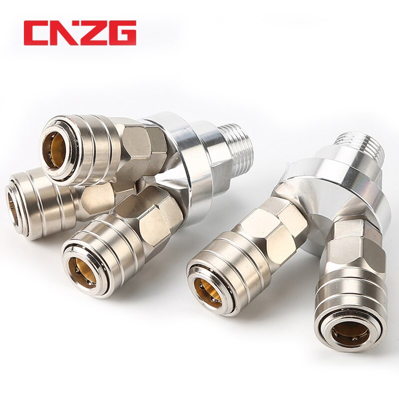 Quick Connector Air Compressor Manifold 2 Way 3 way Quick Connect Multi Hose Coupler Fitting with High Strength