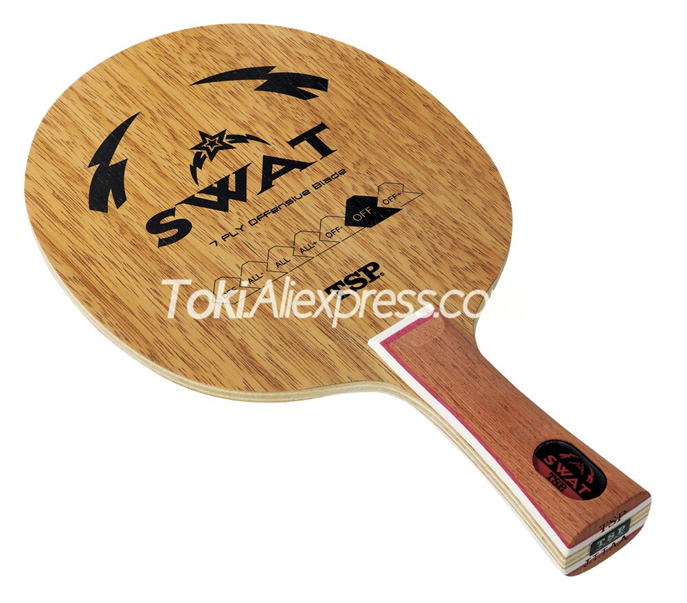 TSP SWAT Table Tennis Racket / Blade (7 Ply Wood, Loop / Fast Attack) TSP Ping Pong Bat Paddle