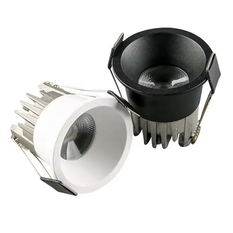 Mini foco LED regulable, luz de techo antideslumbrante COB, luz empotrada para dormitorio, cocina, vitrina de vino, luz de exhibición