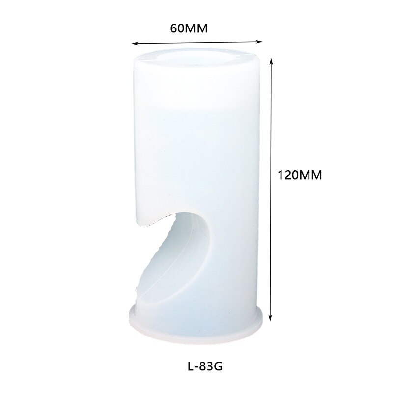 Cuboid Love Heart Candle Holder Silicone Mold Candlestick Epoxy Resin Mould Home Decoration Jewelry Making Tools DIY Crafts: Cylinder-L