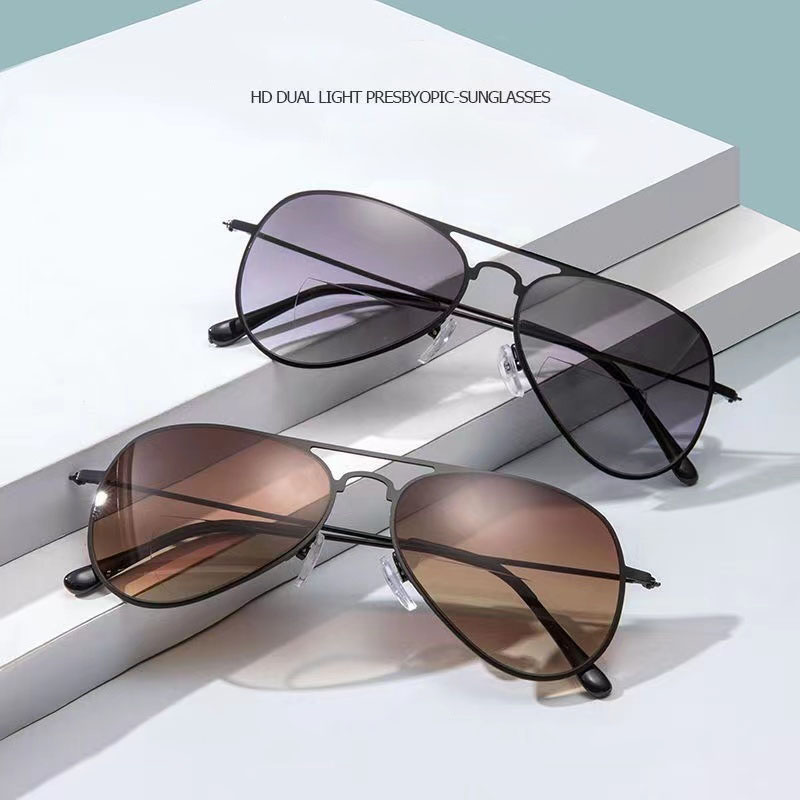 Bifocale leeszonnebril voor heren voor heren Dames Klassiek dichtbij ver zicht Presbyopiebril Brillen Zonnebril Graad +1,0 tot +4,0