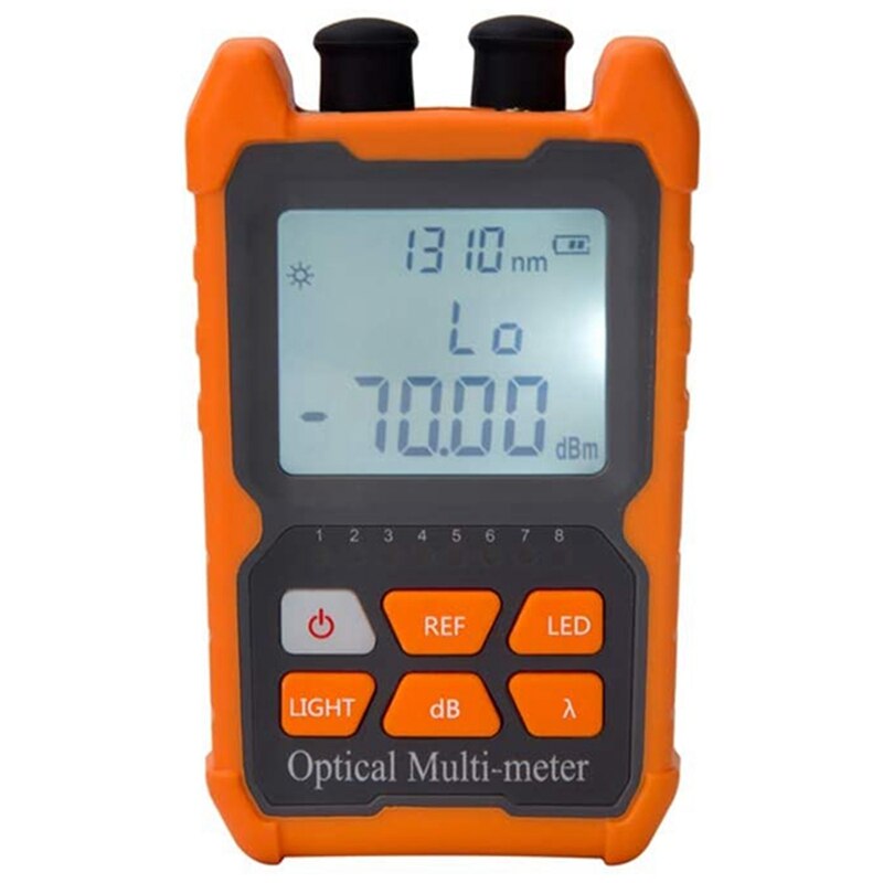 Fiber Optic Cable Tester Portable Optical Power Meter FC/SC/ST Universal Interface Fiber Tester Built-In 1Mw Visual Fault Locato