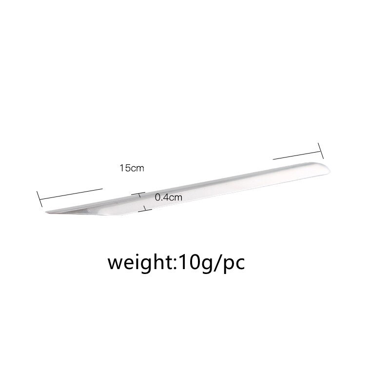 Xuqian 5 stück edelstahl-perlenlöffel mit gebogenem ende für die schmuckherstellung  l0060: Default Title