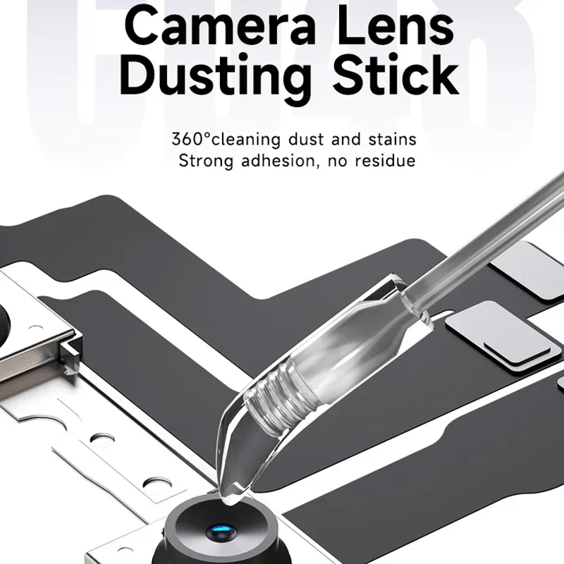 Mechanik CD48 środek robić czyszczenia obiektywu aparatu 48 sztuk/pudło usuwanie linii papilarnych robić aparatu telefonicznego narzędzia robić czyszczenia ekranu obiektywu