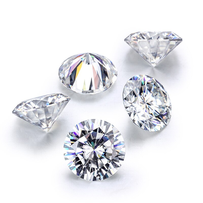 BOEYCJR 1ct D Farbe Runde Brillant Geschnitten 6,5mm Moissanite verlieren Stein VVS1 Ausgezeichnete schneiden 3E Klasse Schmuck, Der Stein Engagement