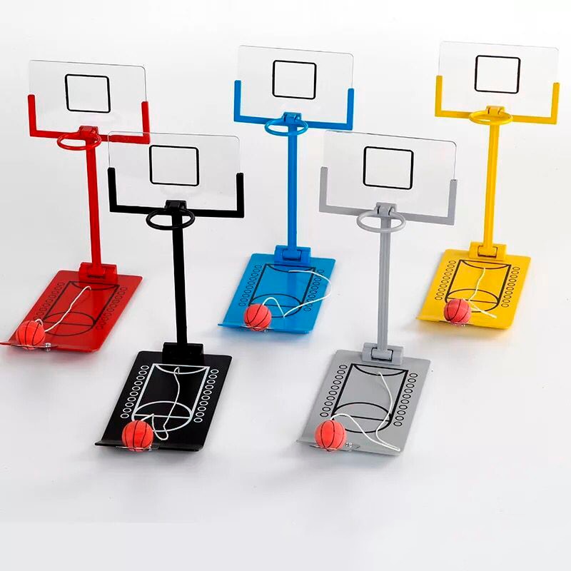 Opvouwbare Mini Desktop Basketbal Spel Kantoor Tafel Stress Relief Speelgoed Bordspel Voor Basketbal Fans