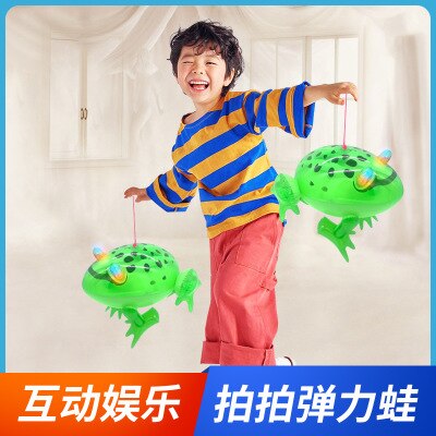 35Cm Groen Pvc Opblaasbare Speelgoed Kikker Elastische Kikker Opblaasbare Kikker Lichtgevende Grote Kinderen Speelgoed Hebben Een Goede