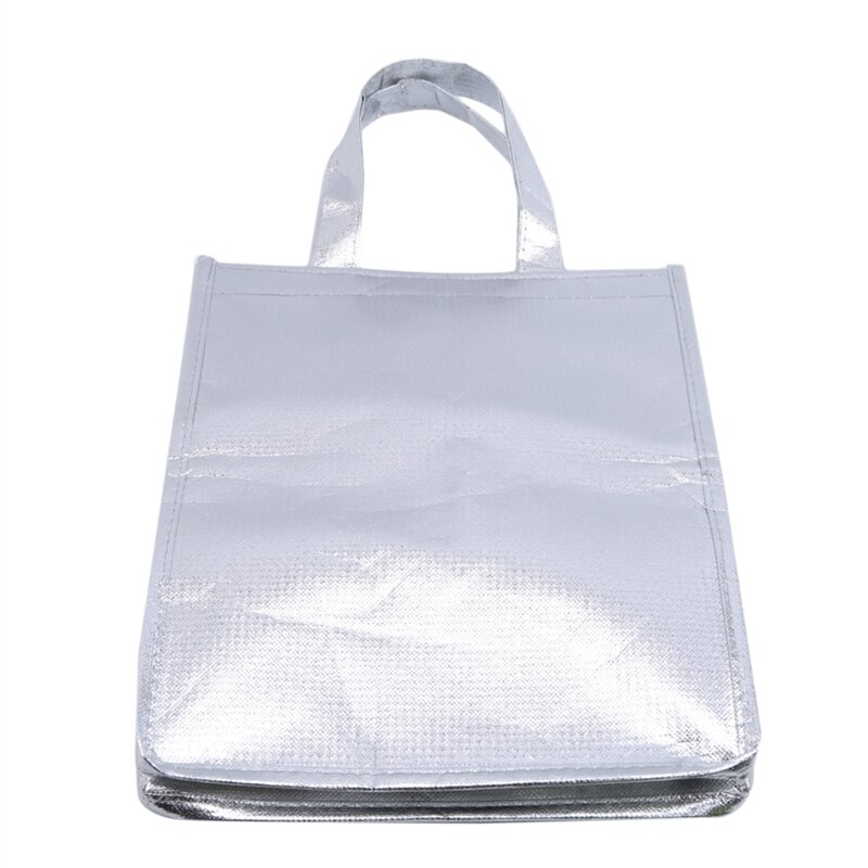 1Pcs Aluminum Foil Ice Storage Bags Insulated Beach Food Thermal Bag Durable Outdoor Boxes Foldable Cooler Bag Lunch Picnic Bag