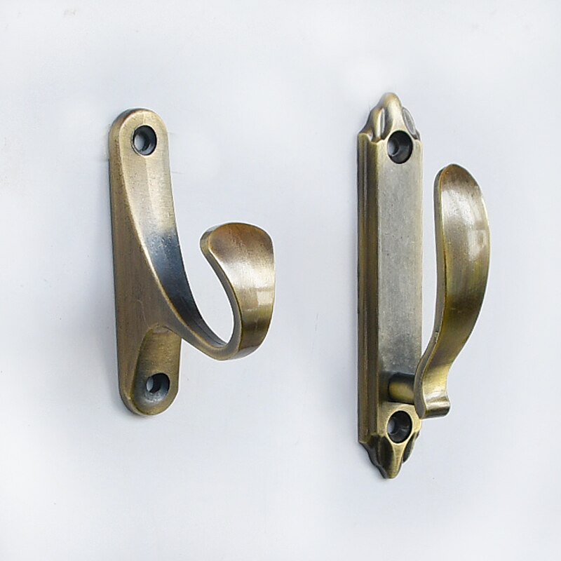 2 Stks/partij Zinklegering Gordijn Bandage Haken Badkamer Muur Haak Thuis Opslag Haak Gordijnen Decoratieve Accessoires Hardware Levert