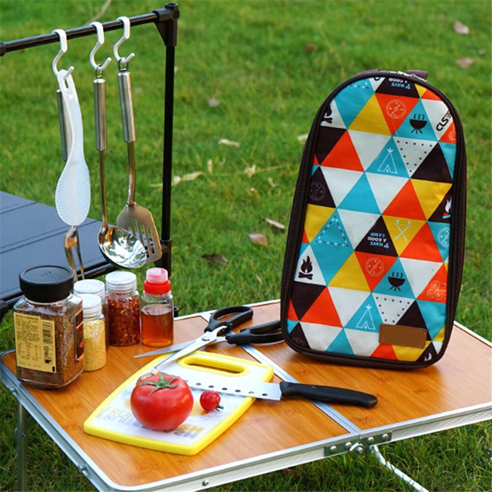 7pcs/set Camping Kitchenware Set Barbecue Tool Set Portable Cookware Barbecue Kit for Outdoor Travel Camping AC889