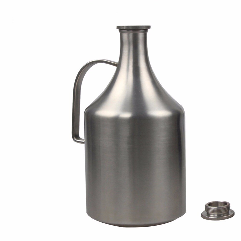 2L Liquor Bottle Portable Outdoor Liquor Barrel Two Hair Barrel Beer Barrel 304 Food Grade Stainless Steel
